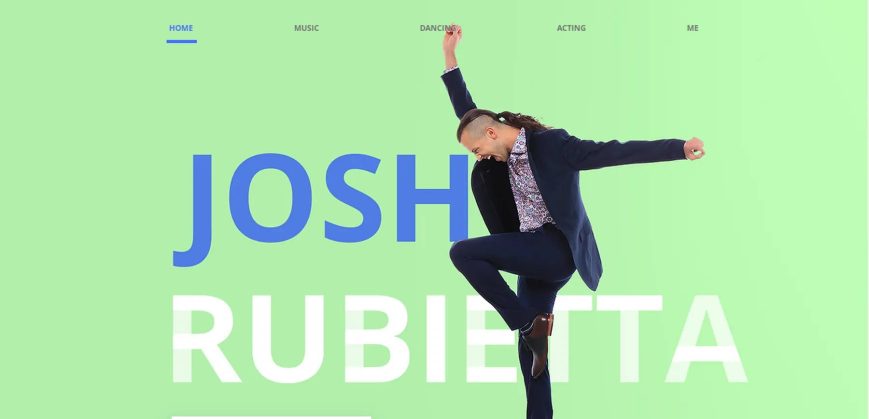طراحی مینیمال سایت ساده و شیک ( تاریخچه و نمونه ) 10 نمونه طراحی سایت مینیمال Josh Rubietta