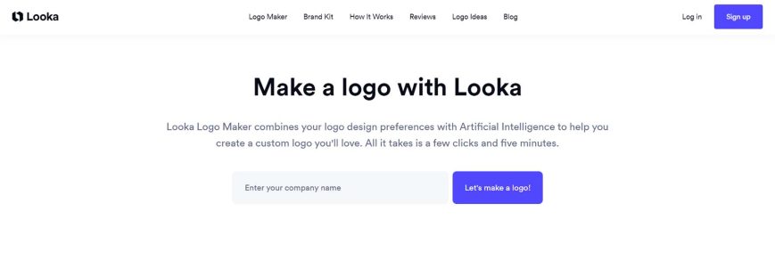 لوکا Looka تولید کننده و طراح لوگو آنلاین با هوش مصنوعی