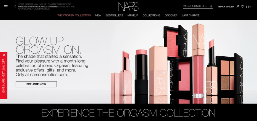 سایت فروشگاهی لوازم آرایشی بهداشتی Nars Cosmetics
